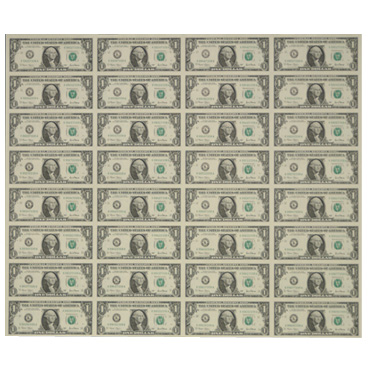 $1 - 32-Subject Uncut Sheet (2C4)